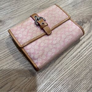 Coach SoHo Flap Pink Wallet